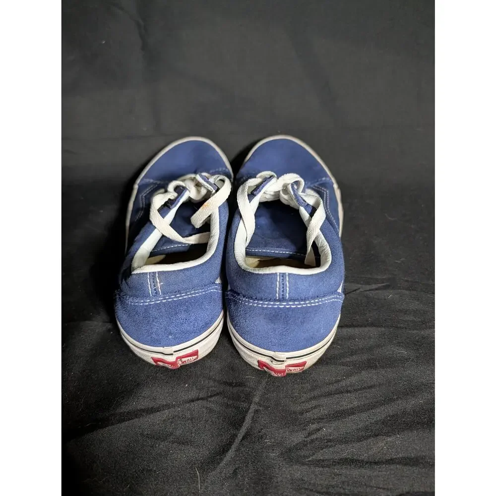 Vans Old Skool Blue Suede Canvas Sneakers Unisex Skate Y2K Grunge Size ___